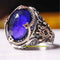 Dome Cut Sapphire 925 Sterling Silver Exclusive Mens Ring silverbazaaristanbul 