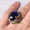 Dome Cut Sapphire 925 Sterling Silver Exclusive Mens Ring silverbazaaristanbul 