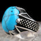 copy of 925 Sterling Eagle Sapphire and Onyx Stone Mens Ring silverbazaaristanbul 