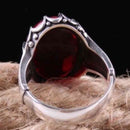 Elite Ruby Stone Jewelry Handmade 925 Sterling Silver Mens Ring silverbazaaristanbul 