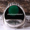 Emerald Stone Jewelry Handmade 925 Sterling Silver Men Ring silverbazaaristanbul 