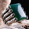 Emerald Stone Jewelry Handmade 925 Sterling Silver Men Ring silverbazaaristanbul 