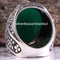 Emerald Stone Jewelry Handmade 925 Sterling Silver Men Ring silverbazaaristanbul 