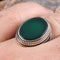 Emerald Stone Jewelry Handmade 925 Sterling Silver Men Ring silverbazaaristanbul 