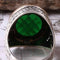 Emerald Stone Jewelry Handmade 925 Sterling Silver Men Ring silverbazaaristanbul 