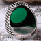 Emerald Stone Jewelry Handmade 925 Sterling Silver Men Ring silverbazaaristanbul 