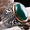 Emerald Stone Jewelry Handmade 925 Sterling Silver Men silverbazaaristanbul 