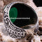 Emerald Stone Jewelry Handmade 925 Sterling Silver Men silverbazaaristanbul 