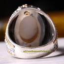 Evil Eye Design Turquoise Stone Luxury 925 Sterling Silver Mens Ring silverbazaaristanbul 