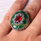 Excellent 925 Sterling Silver Emerald and Ruby Stone Mens Ring silverbazaaristanbul 