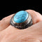 Excellent Design 925 Sterling Silver Turquoise Stone Mens Ring silverbazaaristanbul 