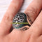 Exclusive Green Emerald Stone 925 Sterling Silver Mens Ring silverbazaaristanbul 