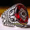 Exclusive Red Ruby Stone Eagle Design 925 Sterling Silver Mens Ring silverbazaaristanbul 
