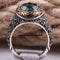 Facet Luxury Emerald 925 Sterling Silver Ottoman Mens Ring silverbazaaristanbul 