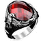 Freedom Eagle 925 Sterling Silver Ruby Mens Ring silverbazaaristanbul 