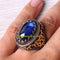 Gorgeous Blue Sapphire Stone Heavy 925 Sterling Silver Mens Ring silverbazaaristanbul 