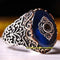 Handmade 925 Sterling Exclusive Original Sapphire Stone Mens Ring silverbazaaristanbul 