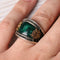 Handmade 925 Sterling Ottaman Green Emerald Stone Mens Ring silverbazaaristanbul 