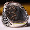 Handmade 925 Sterling Ottoman Mother of Pearl Stone Mens Ring silverbazaaristanbul 
