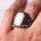 Handmade 925 Sterling Ottoman Mother of Pearl Stone Mens Ring silverbazaaristanbul 