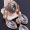 Handmade 925 Sterling Silver Aquamarine Stone Set for Women silverbazaaristanbul 