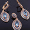 Handmade 925 Sterling Silver Aquamarine Stone Set for Women silverbazaaristanbul 