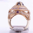 Handmade 925 Sterling Silver Big Amethyst Stone Ladies Ring silverbazaaristanbul 