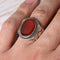 Handmade 925 Sterling Silver Clock Style Agate Aqeeq Stone Mens Ring silverbazaaristanbul 