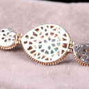 Handmade 925 Sterling Silver Drop Aquamarine Stone Lady Women Bracelet silverbazaaristanbul 