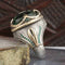Handmade 925 Sterling Silver Drop Emerald Stone Mens Ring silverbazaaristanbul 
