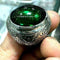 Handmade 925 Sterling Silver Elegant Heavy Emerald Mens Ring silverbazaaristanbul 