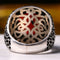 Handmade 925 Sterling Silver Four Corners Agate Aqeeq Stone Mens Ring silverbazaaristanbul 