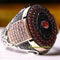 Handmade 925 Sterling Silver Full Small Citrine Stone Mens Ring silverbazaaristanbul 