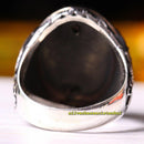 Handmade 925 Sterling Silver Full Small Citrine Stone Mens Ring silverbazaaristanbul 