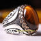 Handmade 925 Sterling Silver Natural Tigers Eye Stone Mens Ring silverbazaaristanbul 