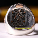 Handmade 925 Sterling Silver Natural Tigers Eye Stone Mens Ring silverbazaaristanbul 