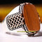 Handmade 925 Sterling Silver Natural Tigers Eye Stone Mens Ring silverbazaaristanbul 