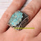 Handmade 925 Sterling Silver Natural Turquoise Stone Mens Ring silverbazaaristanbul 