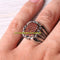 Handmade 925 Sterling Silver Orange Citrine Stone Luxury Mens Ring silverbazaaristanbul 