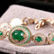 Handmade 925 Sterling Silver Oval Emerald Stone Lady Women Bracelet silverbazaaristanbul 