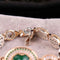 Handmade 925 Sterling Silver Oval Emerald Stone Lady Women Bracelet silverbazaaristanbul 