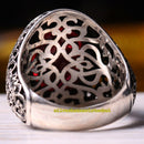 Handmade 925 Sterling Silver Ruby Stone Popular Mens Ring silverbazaaristanbul 