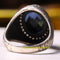 Handmade 925 Sterling Silver Sapphire and Zircon Stone Mens Ring silverbazaaristanbul 