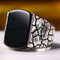 Handmade 925 Sterling Silver Sidewalk Style Onyx Stone Mens Ring silverbazaaristanbul 
