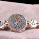 Handmade Aquamarine Stone 925 Sterling Silver Bracelet for Women silverbazaaristanbul 