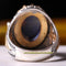 Handmade Deep Blue Sapphire Stone 925 Sterling Silver Mens Ring silverbazaaristanbul 