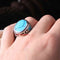 Handmade Turquoise Stone 925 Sterling Silver Men Solid Sword Ring silverbazaaristanbul 