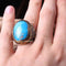 Handmade Turquoise Stone 925 Sterling Silver Mens Heavy Ring silverbazaaristanbul 