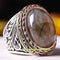 Heavy Natural Labradorite Stone 925 Sterling Silver Mens Ring silverbazaaristanbul 