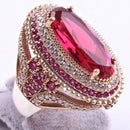 Hurrem 925 Sterling Silver Ruby Stone Luxury Ladies Ring silverbazaaristanbul 